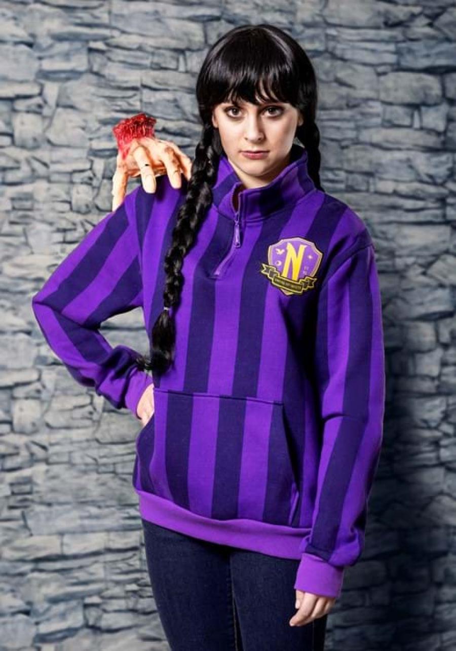 Cakeworthy Nevermore Academy 1/4 Zip Pullover for Adults