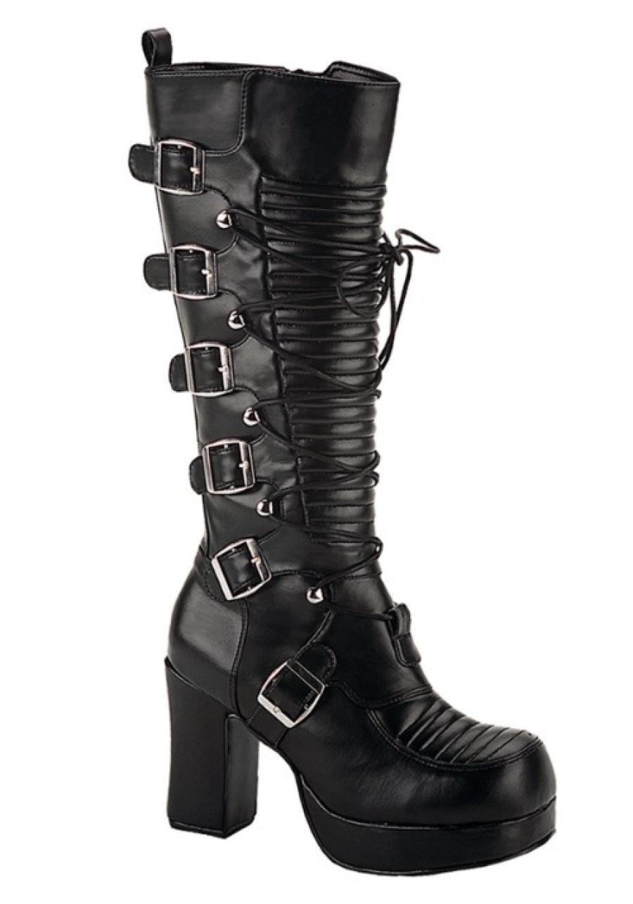 Gothic Buckle Boots for Women