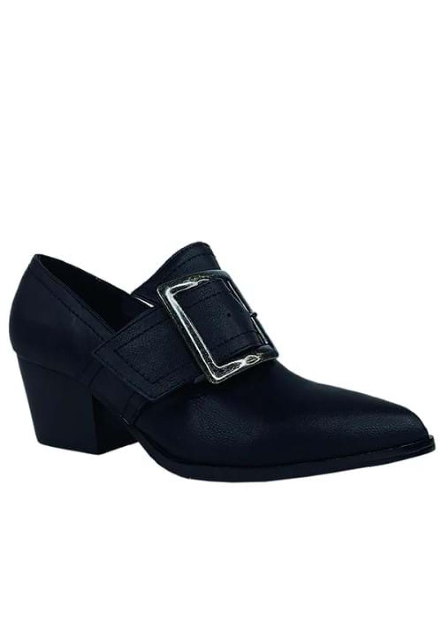 Matte Black Women's Pilgrim Shoe