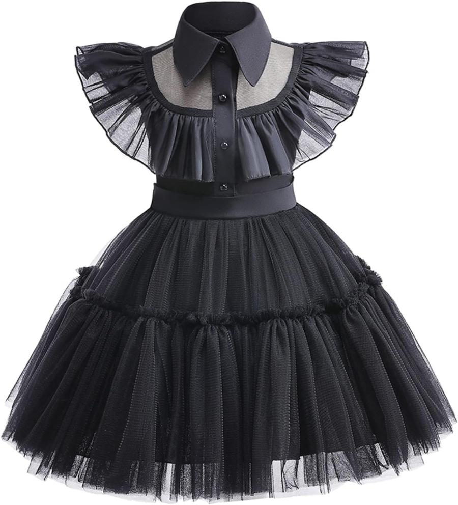 Toddler Baby Girls Dress up for Wednesday Kids Party Dress for Addam 4-5Years