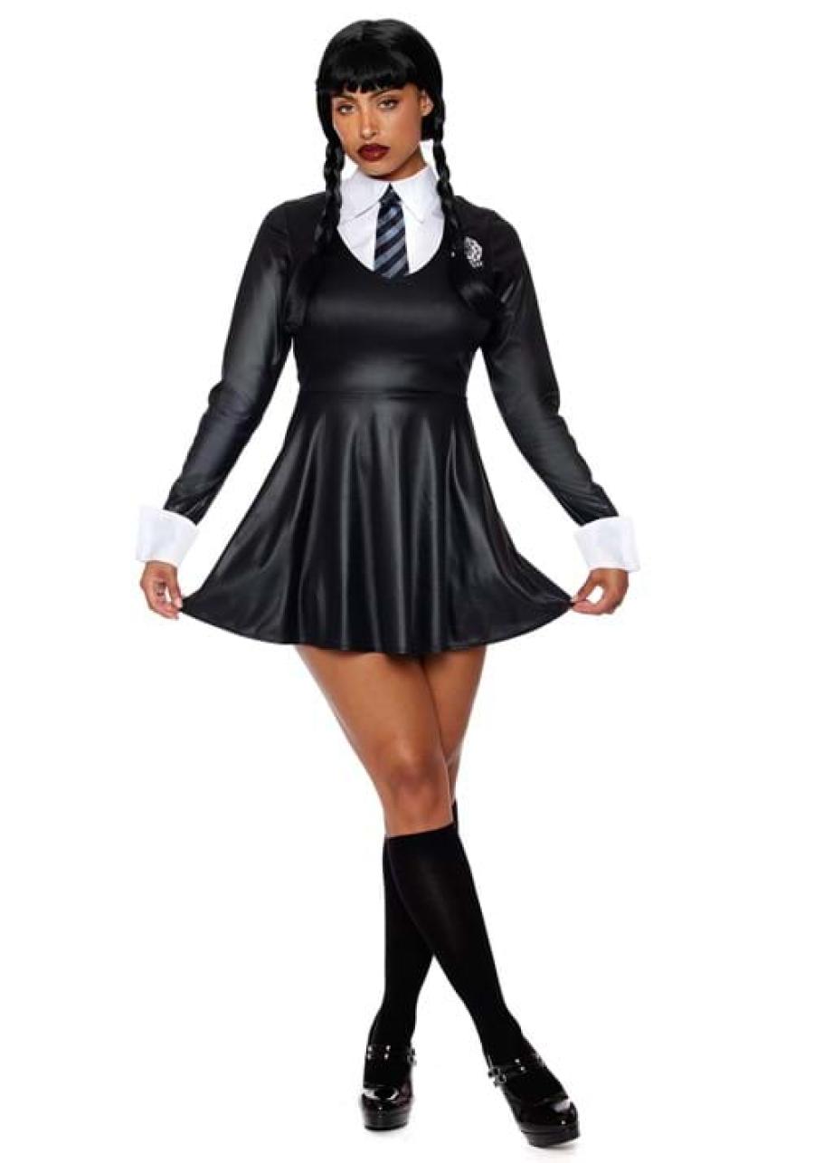 Gothic Academy School Girl Costume Dress for Women