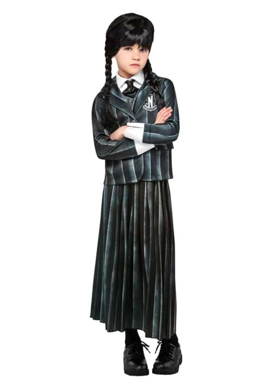 Addams Family Wednesday Nevermore Academy Uniform Costume for Girls